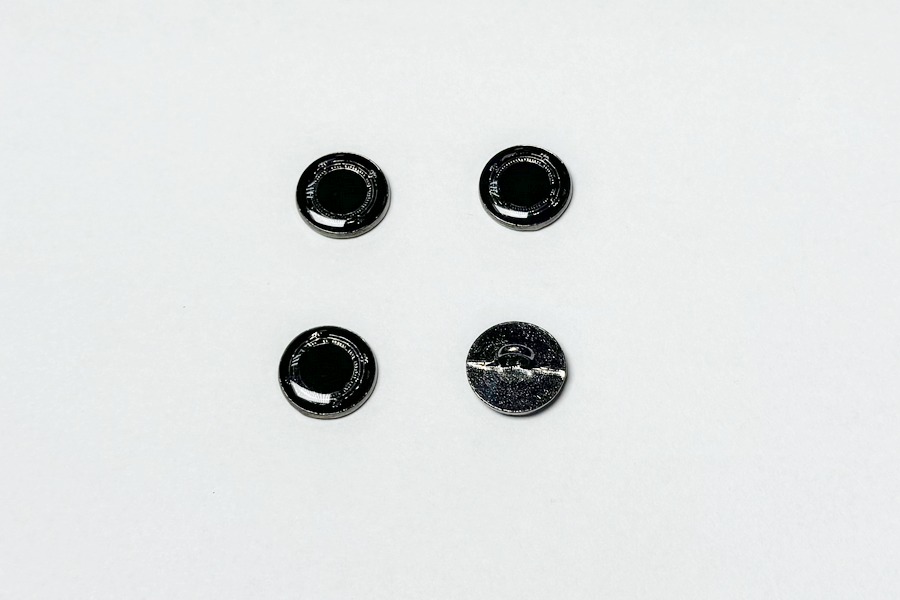 Гудзик металевий 15 мм Mertbutton, нікель чорний, UTS-74-24-b.nik