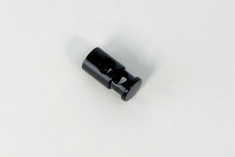 Фіксатор для шнура СТ572 металевий, 24,3 x 12,8 MH, чорний, 6660-0143-black