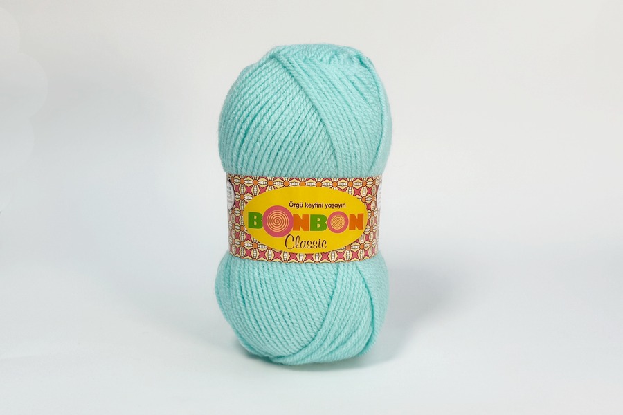 Пряжа Bonbon classic 100гр/200м NAKO, м'ятний, 98203