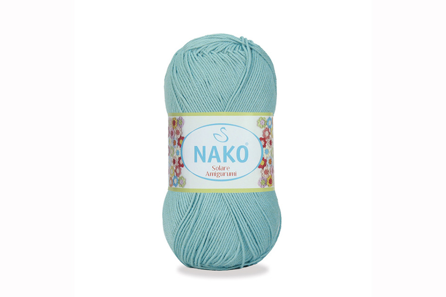 Пряжа Solare amigurumi 100гр/270м NAKO, блакитний, 11629