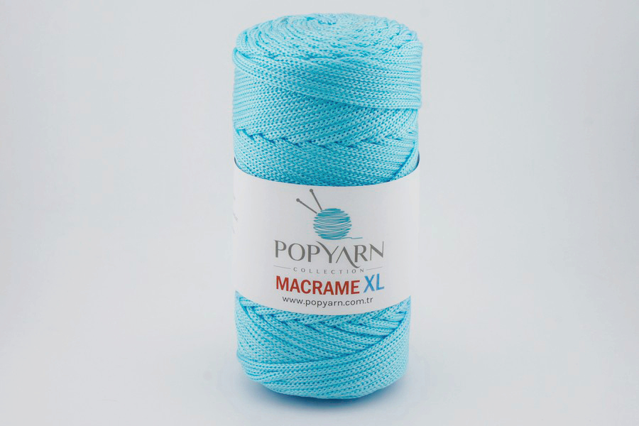 Пряжа Macrame XL 250гр/125м POPYARN, бірюзовий, 450