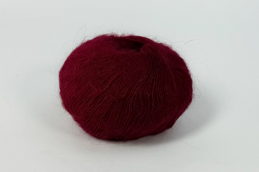 Пряжа Mohair 25гр/200м, малиновий, 22
