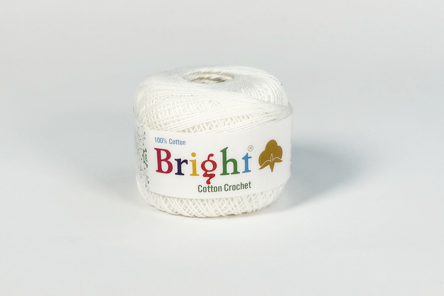 Нитки Ірис 50гр/230м Bright, білий, white