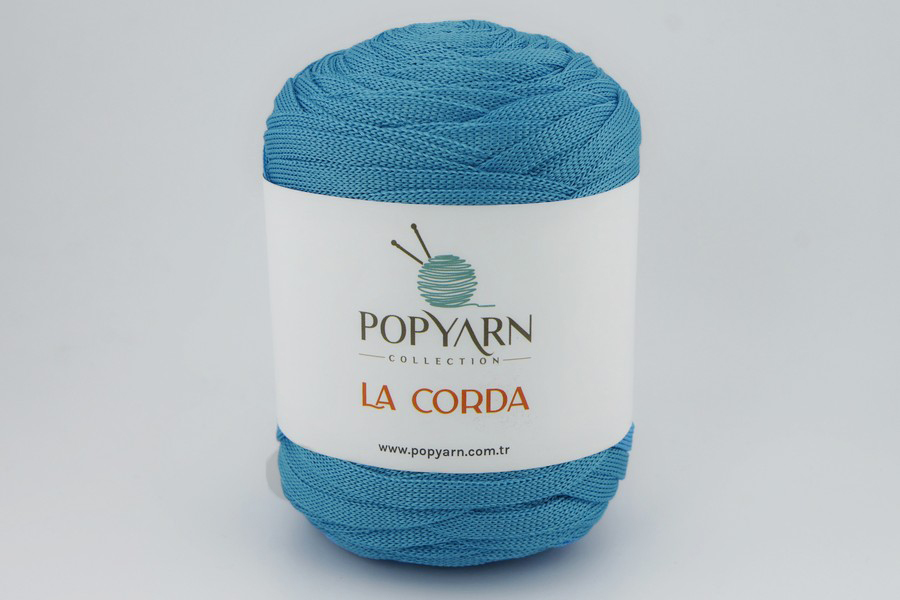 Пряжа La Corda 250гр/100м POPYARN, блакитний, 1235