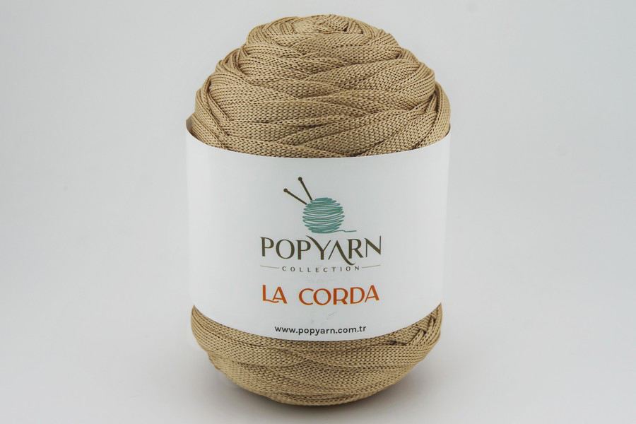 Пряжа La Corda 250гр/100м POPYARN, бежевий, 1221