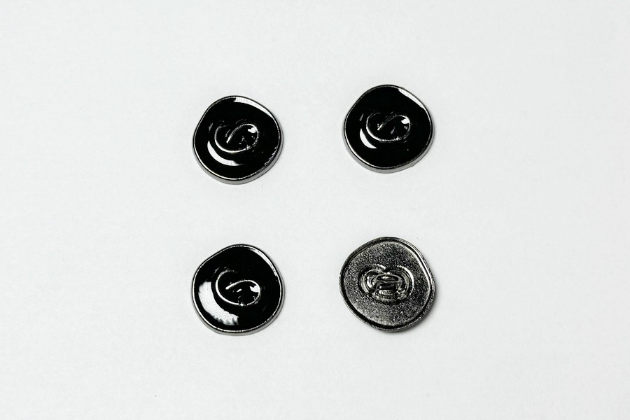 Гудзик металевий 18 мм Mertbutton, нікель чорний, UTS-66-28-b.nik