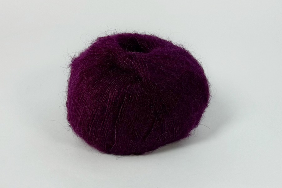 Пряжа Mohair 25гр/200м, бузковий, 24