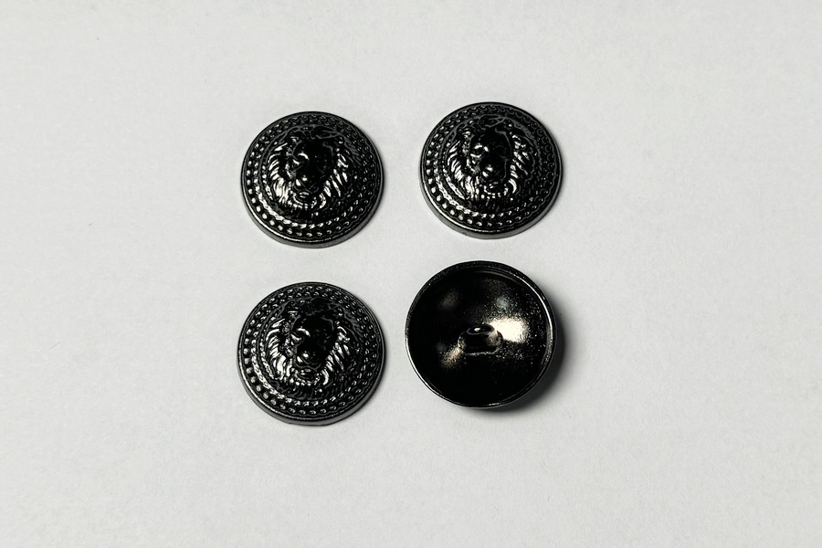Гудзик металевий 23 мм Mertbutton, нікель чорний, UTS-48-36-b.nik