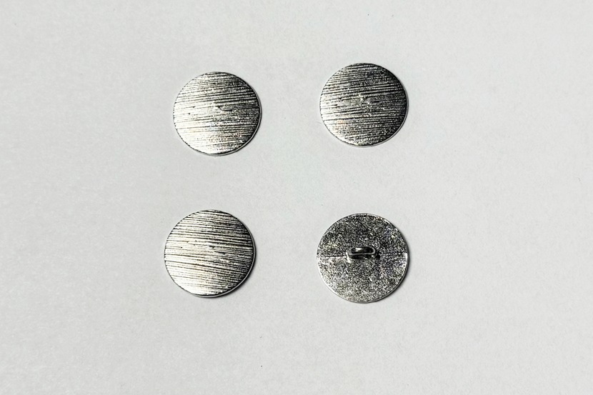 Гудзик металевий 18 мм Mertbutton, нікель, UTS-61-28-nik