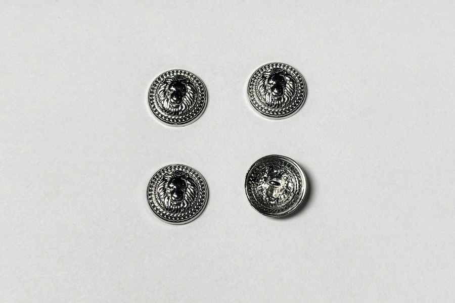 Гудзик металевий 18 мм Mertbutton, нікель, UTS-48-28-nik