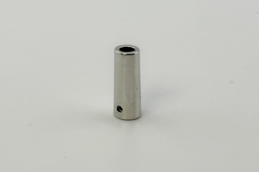 Наконечник для шнура металевий, 8 x 21 мм Mertbutton, нікель, MSB-11-nik