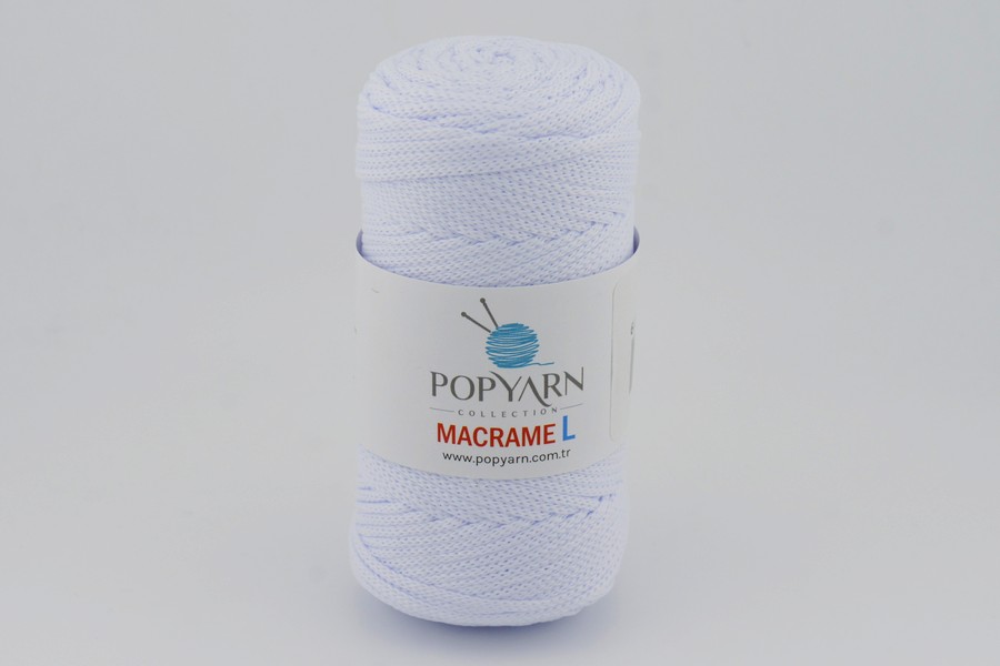 Пряжа Macrame L 100гр/90м POPYARN, бузковий, 403