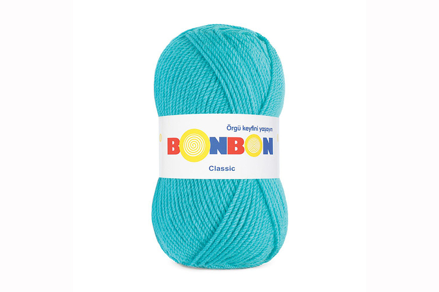 Пряжа Bonbon classic 100гр/200м NAKO, блакитний, 98238