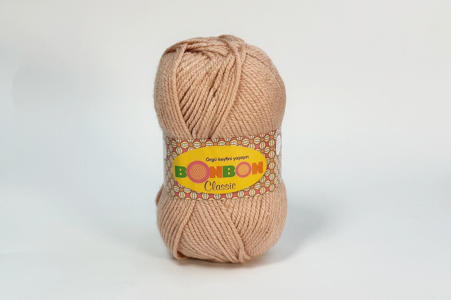 Пряжа Bonbon classic 100гр/200м NAKO, персиковий, 98637