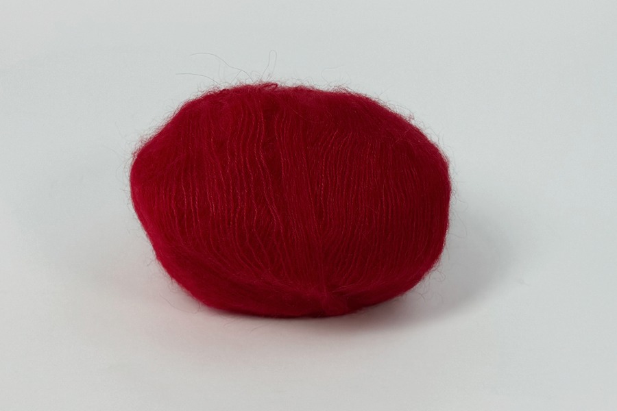 Пряжа Mohair 25гр/200м, червоний