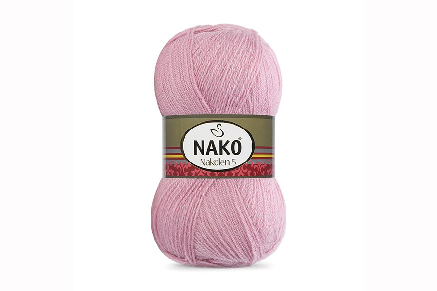 Пряжа 100гр/210м Nakolen, рожевий, 275
