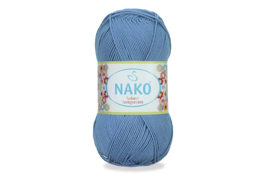 Пряжа Solare amigurumi 100гр/270м NAKO, бузковий, 2968