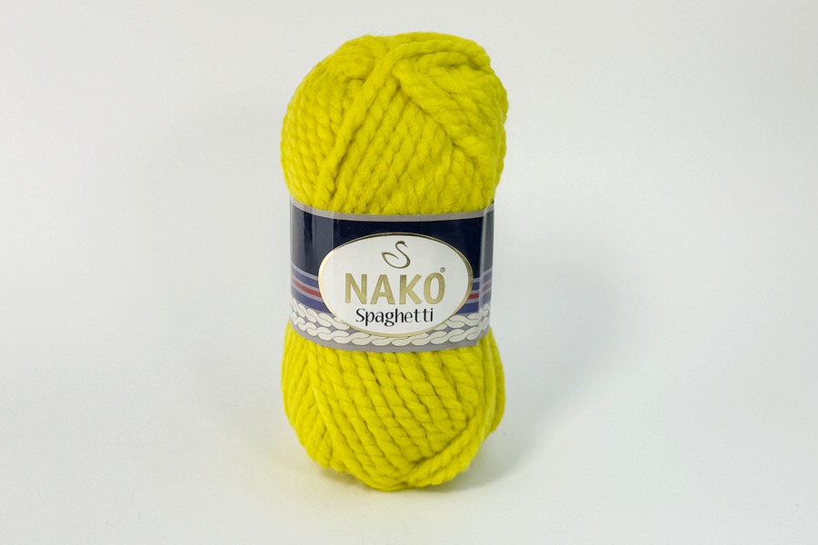 Пряжа Spaghetti 100гр/60м NAKO, зелений, 10633