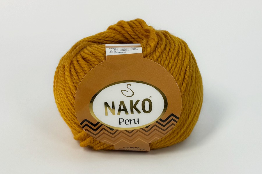 Пряжа Peru 100гр/130м NAKO, рудий, 51419