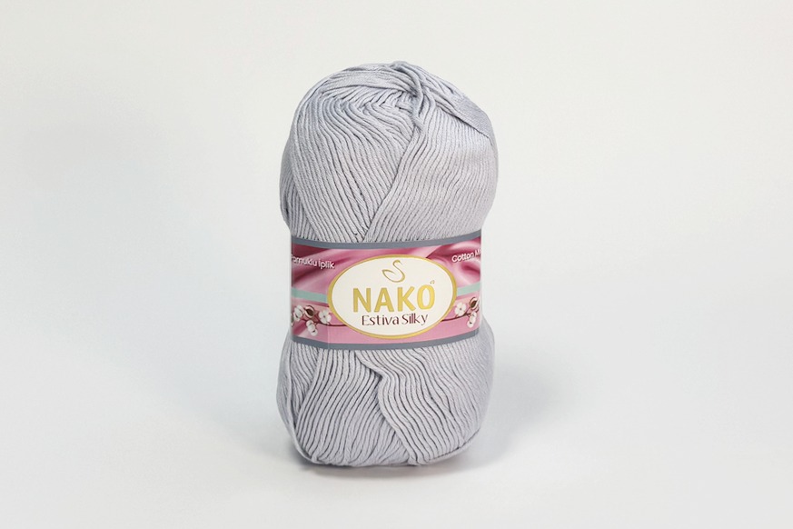 Пряжа Estiva Silky 100гр/224м NAKO, бузковий, 10885