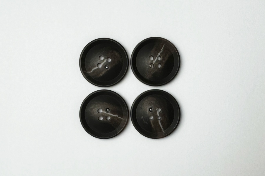 Гудзик 25 мм Mertbutton, коричневий темний, 3207-40-1043