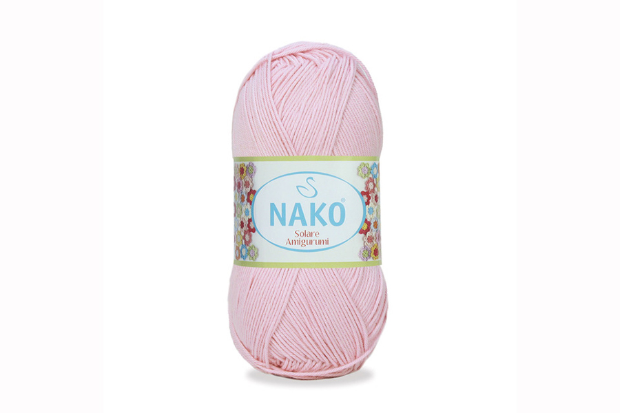 Пряжа Solare amigurumi 100гр/270м NAKO, рожевий, 4857