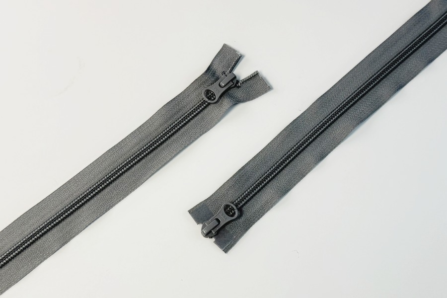Блискавка YKK, T5, 2 замки, 75 см, сірий бузковий