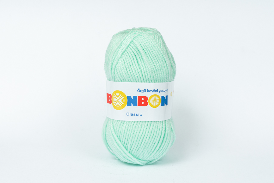 Пряжа Bonbon classic 100гр/200м NAKO, м'ятний, 98329