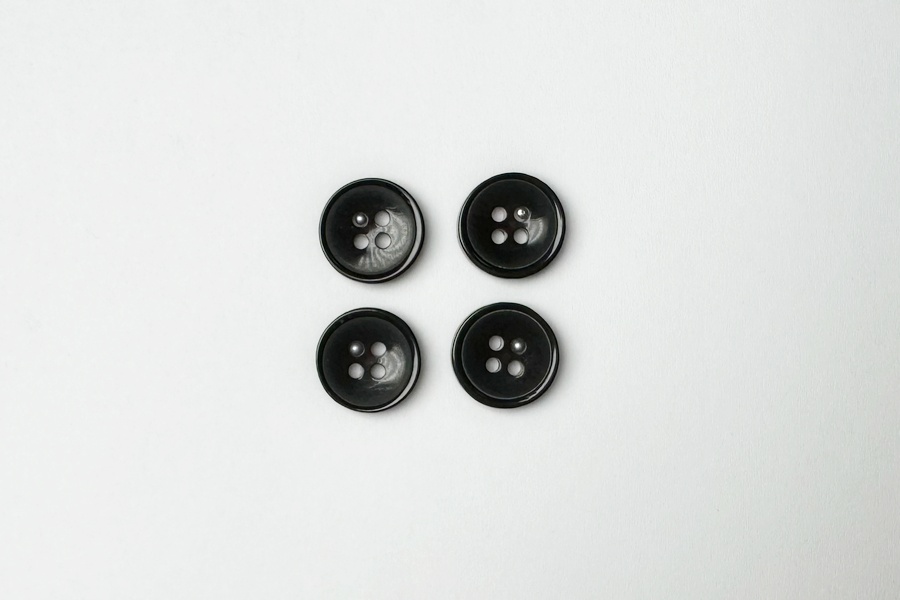 Гудзик 15 мм Mertbutton, коричневий темний, 3107-24-0261