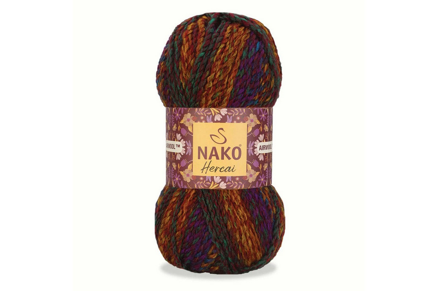 Пряжа Hercai 100гр/156м NAKO, секційного фарбування, 7131