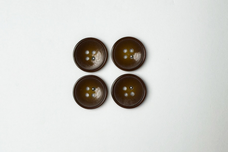 Гудзик 20 мм Mertbutton, коричневий світлий, 3107-32-0394