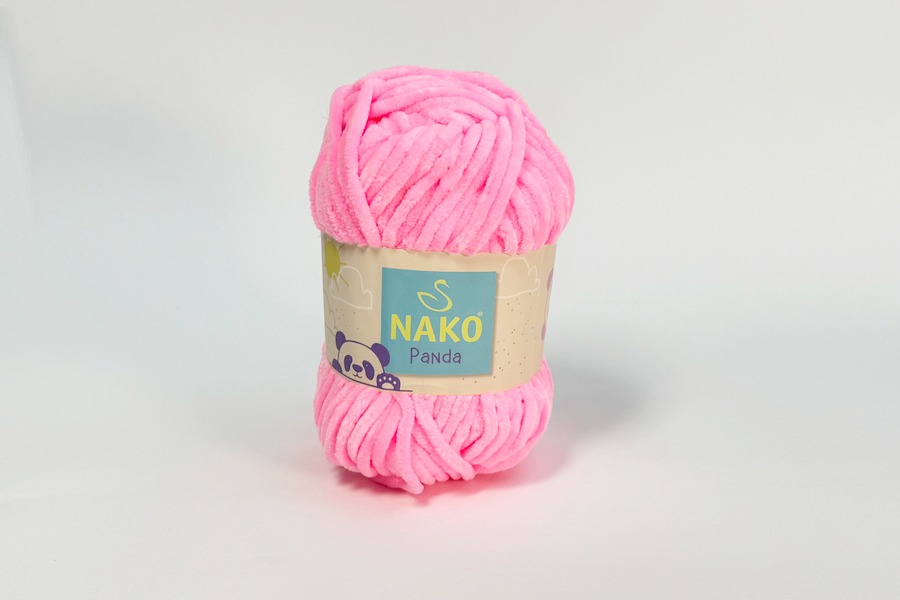 Пряжа Nako panda 100гр/120м, рожевий, 3107