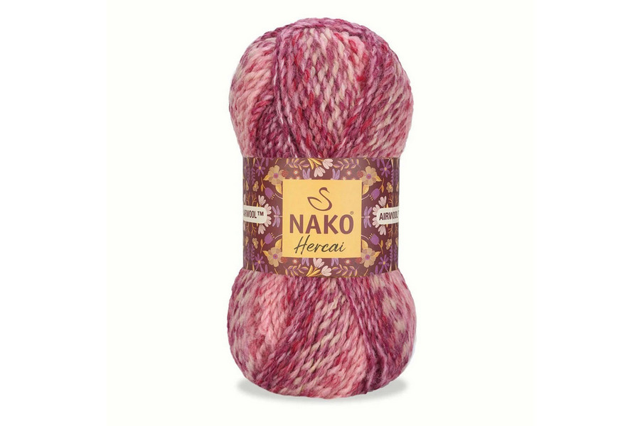 Пряжа Hercai 100гр/156м NAKO, секційного фарбування, 7318