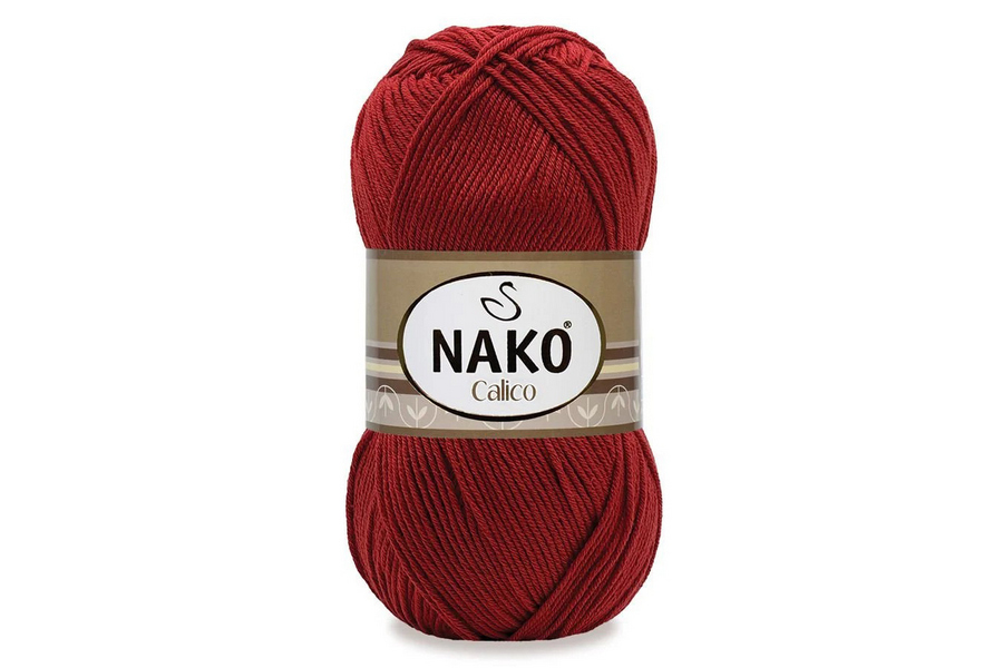 Пряжа Calico 100гр/245м NAKO, теракотовий, 12153