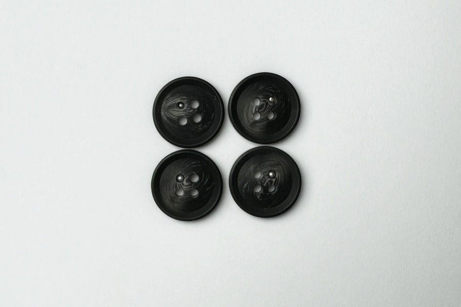 Гудзик 18 мм Mertbutton, сірий темний, 3207-28-0893