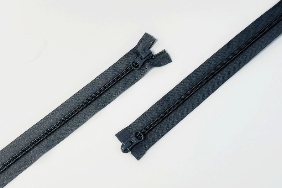 Блискавка YKK, T5, 2 замки, 75 см, сірий темний