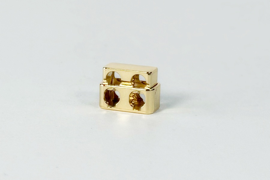 Фіксатор для шнура СТ1313 металевий, 14,8 x 20 мм MH, золото, 6660-0149-gold