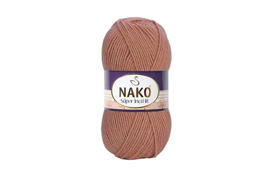 Пряжа Super inci hit 100гр/180м NAKO, рожевий, 11311