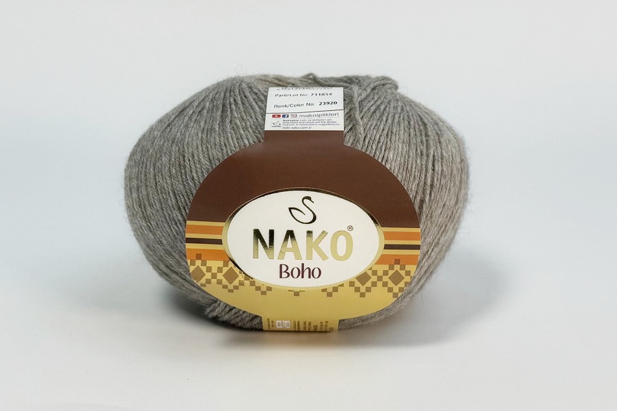 Пряжа Boho 100гр/400м NAKO, бежевий, 23920