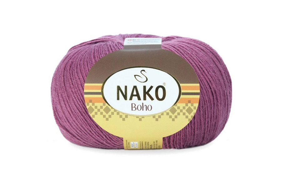 Пряжа Boho 100гр/400м NAKO, фрезовий, 569