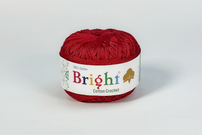 Нитки Ірис 50гр/230м Bright, червоний, S508