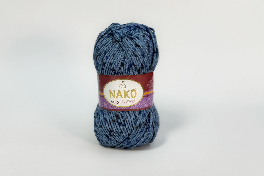 Пряжа Vega Tweed 100гр/195м NAKO, блакитний, 31764