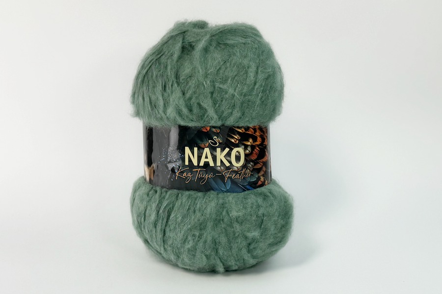 Пряжа KazTuyu Feather 100гр/200м NAKO, полиновий, 13