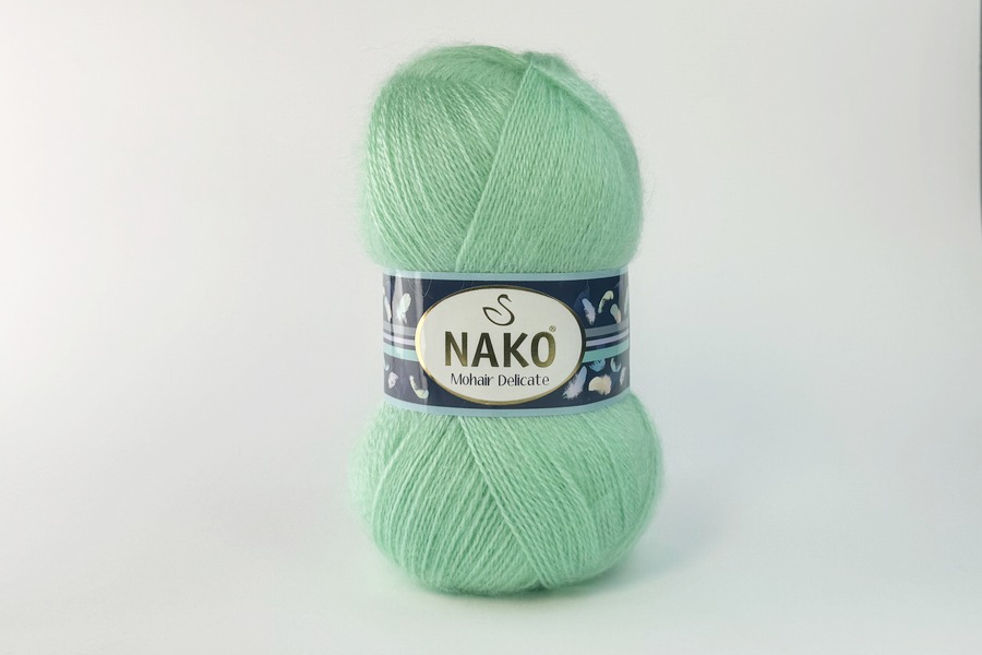 Пряжа Mohair Delikate 100гр/500м NAKO, м'ятний, 3415