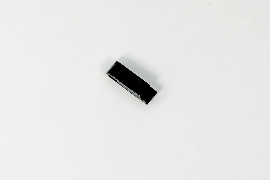 Фіксатор для шнура СТ037 металевий, 12,2 x 7,4 x 5,5 MH, чорний, 6660-0145-black