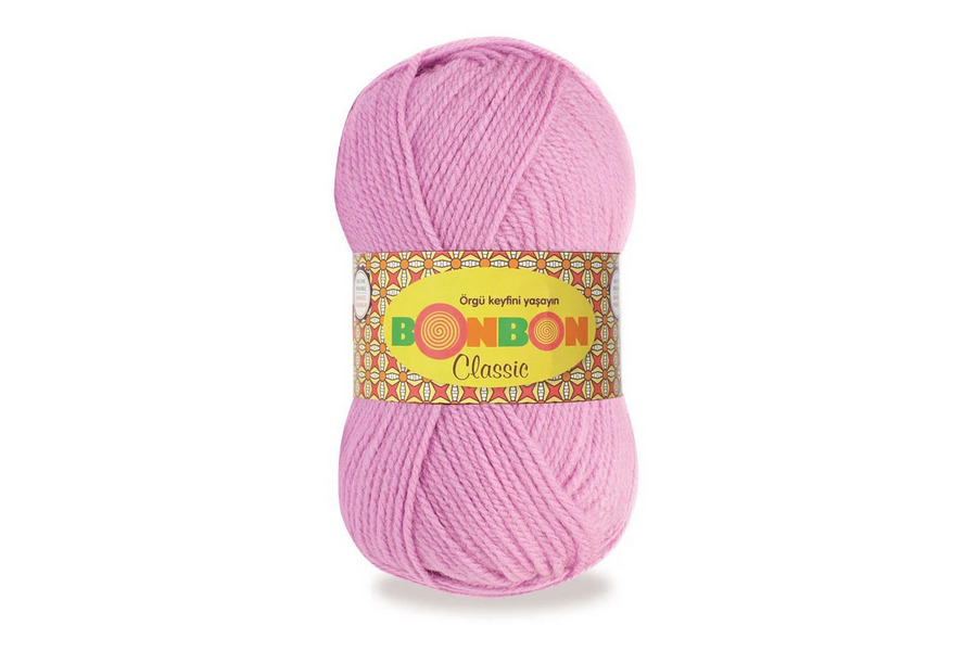 Пряжа Bonbon classic 100гр/200м NAKO, рожевий, 98234