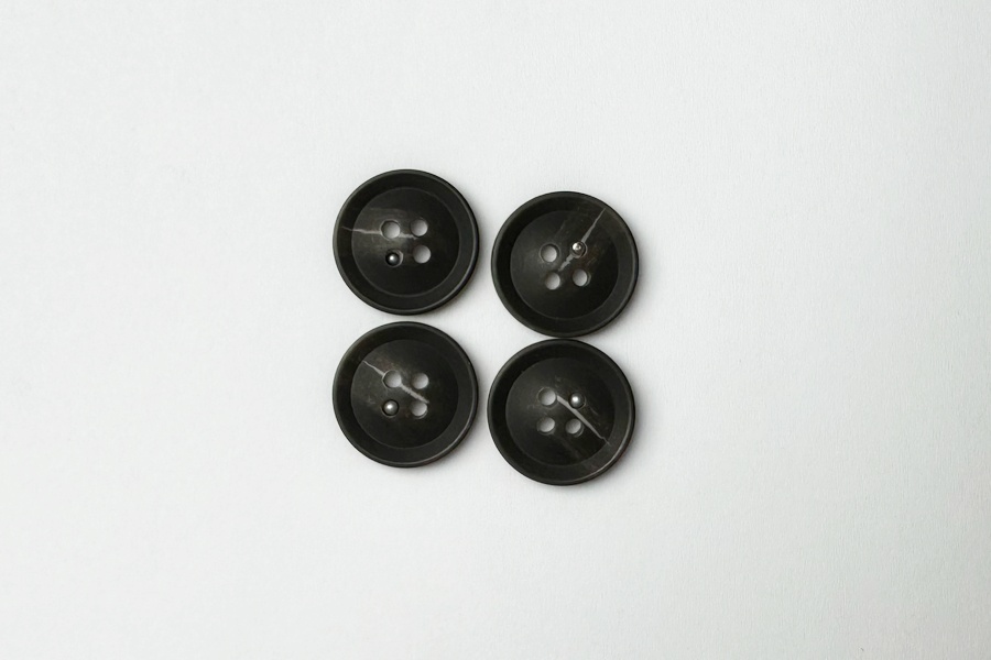 Гудзик 18 мм Mertbutton, коричневий темний, 3207-28-1043
