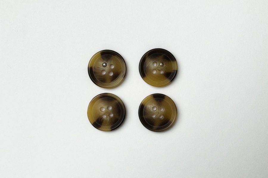 Гудзик 15 мм Mertbutton, коричневий світлий, 3207-24-1331