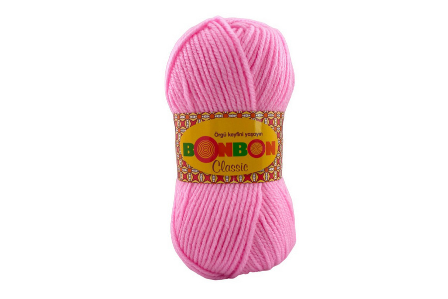 Пряжа Bonbon classic 100гр/200м NAKO, рожевий, 98588