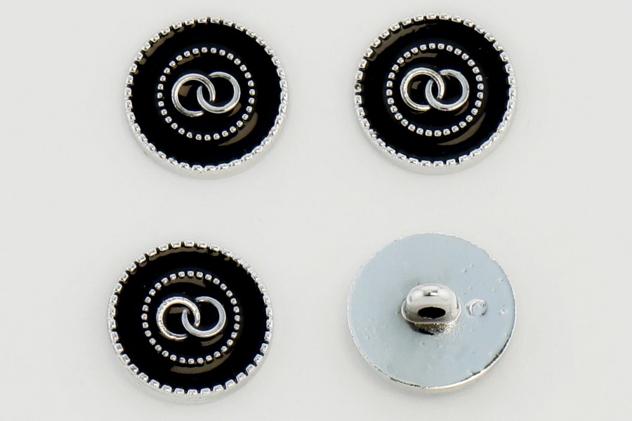 Гудзик 21 мм Mertbutton, чорний, ATS138-34-000/nik